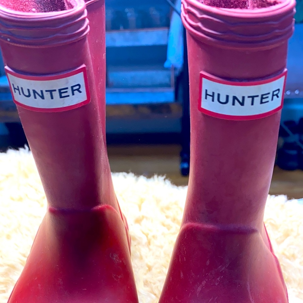 Hunter kids water boots size 6c